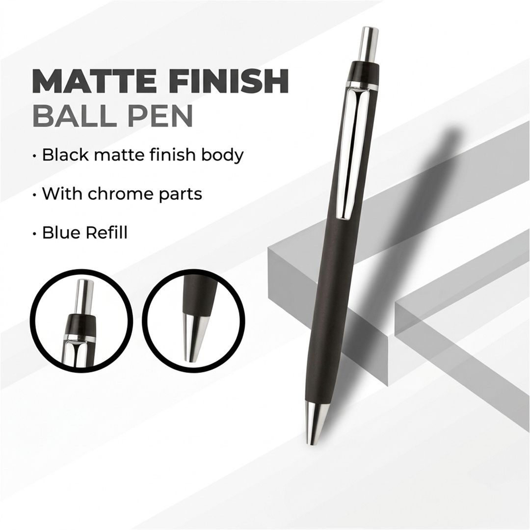 Matte Finish Executive Chrome Ball Pen